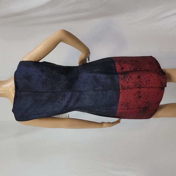 𝅺B. Michael America Jacquard Sheath Cocktail or Holiday Dress - Picture 9 of 14